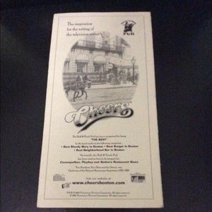 Cheers collectible menu